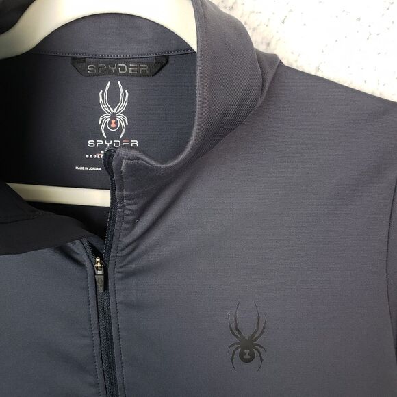 Spyder Prospect 1/2 Zip Mens Shirt S Black Base Layer Skater Techwear 38x27 - Picture 3 of 9